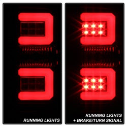 Spyder Auto 5083739 Light Bar LED Tail Lights; Pair; Black Smoke; - Truck Part Superstore