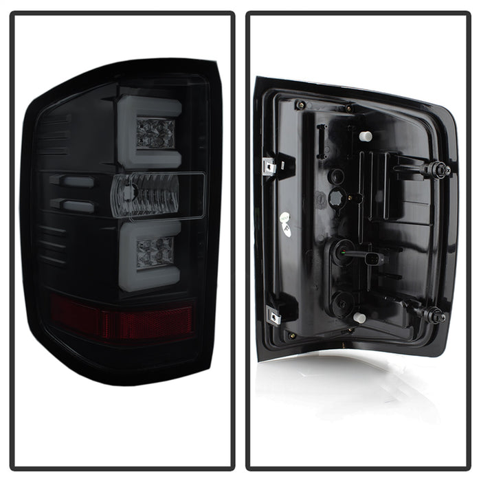 Spyder Auto 5083739 Light Bar LED Tail Lights; Pair; Black Smoke; - Truck Part Superstore
