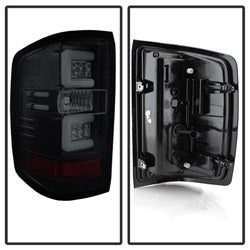 Spyder Auto 5083739 Light Bar LED Tail Lights; Pair; Black Smoke; - Truck Part Superstore