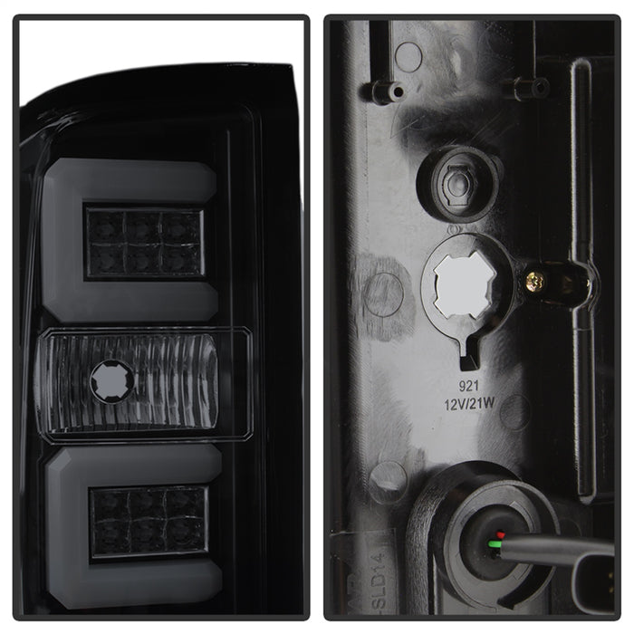 Spyder Auto 5083739 Light Bar LED Tail Lights; Pair; Black Smoke; - Truck Part Superstore