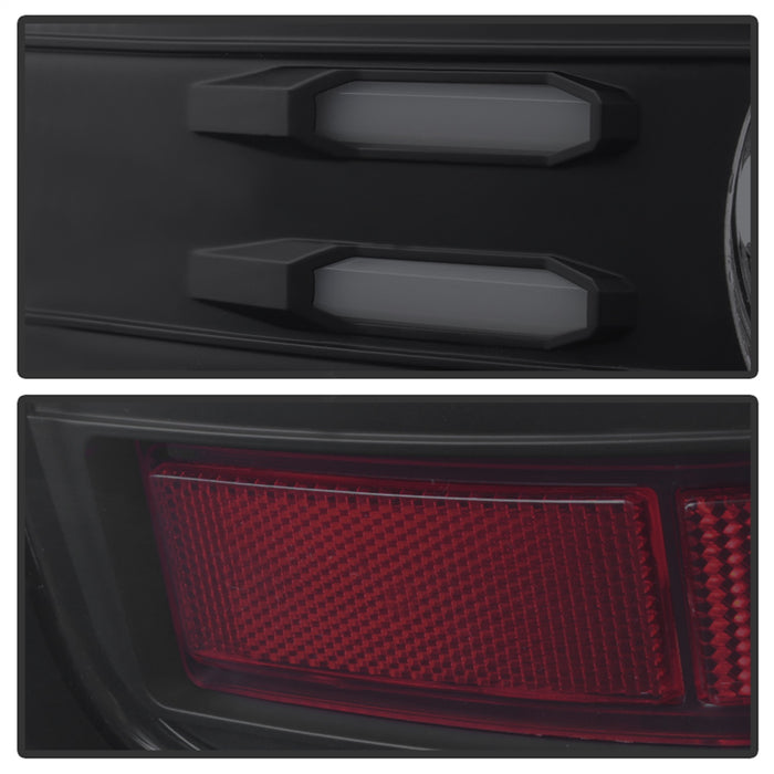 Spyder Auto 5083739 Light Bar LED Tail Lights; Pair; Black Smoke; - Truck Part Superstore