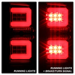 Spyder Auto 5083746 Light Bar LED Tail Lights; Pair; Chrome; - Truck Part Superstore