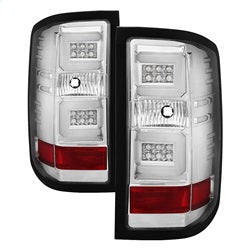 Spyder Auto 5083746 Light Bar LED Tail Lights; Pair; Chrome; - Truck Part Superstore