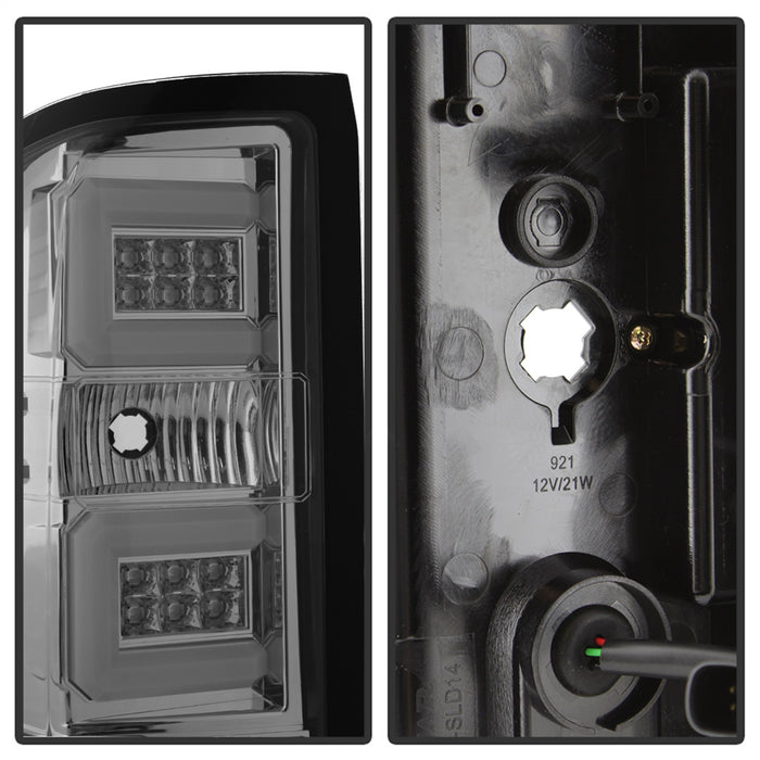 Spyder Auto 5083746 Light Bar LED Tail Lights; Pair; Chrome; - Truck Part Superstore
