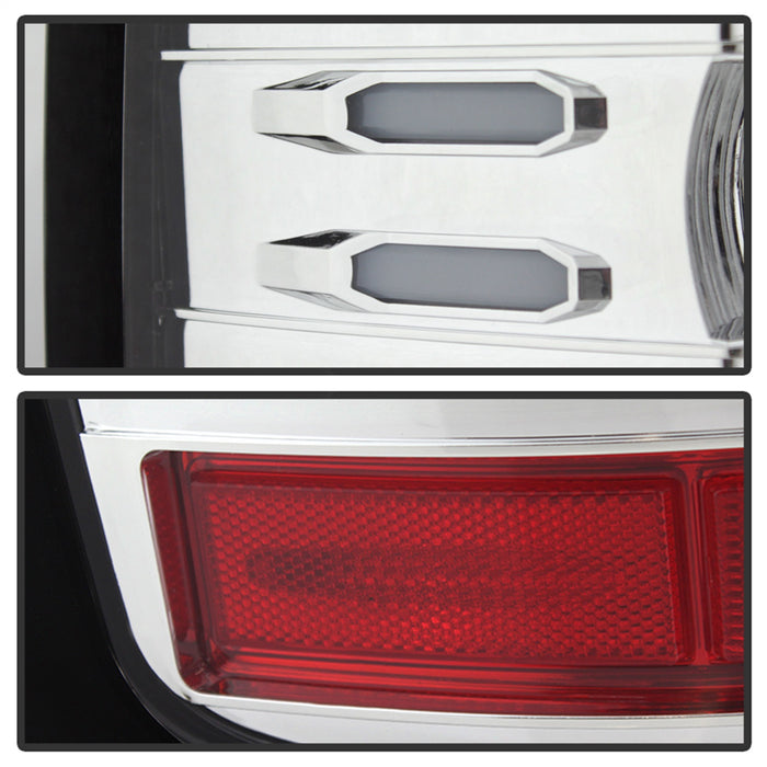 Spyder Auto 5083746 Light Bar LED Tail Lights; Pair; Chrome; - Truck Part Superstore