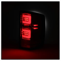 Spyder Auto 5083746 Light Bar LED Tail Lights; Pair; Chrome; - Truck Part Superstore