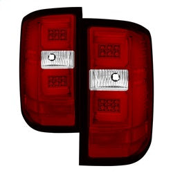 Spyder Auto 5083753 Light Bar LED Tail Lights; Pair; Red Clear; - Truck Part Superstore