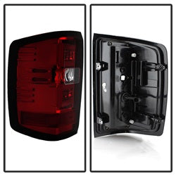 Spyder Auto 5083753 Light Bar LED Tail Lights; Pair; Red Clear; - Truck Part Superstore