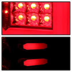 Spyder Auto 5083753 Light Bar LED Tail Lights; Pair; Red Clear; - Truck Part Superstore
