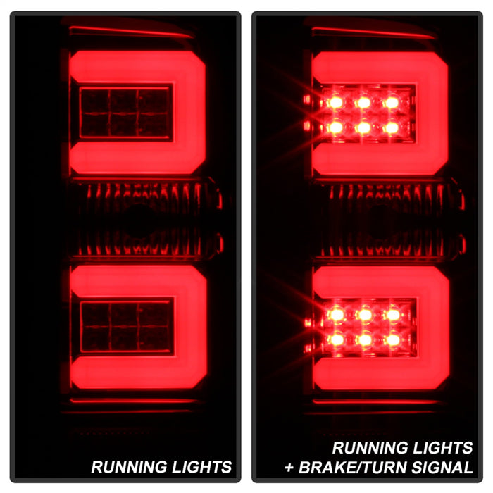 Spyder Auto 5083760 Light Bar LED Tail Lights; Pair; Smoke; - Truck Part Superstore