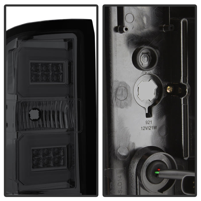 Spyder Auto 5083760 Light Bar LED Tail Lights; Pair; Smoke; - Truck Part Superstore