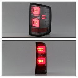 Spyder Auto 5083760 Light Bar LED Tail Lights; Pair; Smoke; - Truck Part Superstore