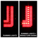 Spyder Auto 5083777 Light Bar LED Tail Lights; Will Only Fit Factory LED Models; Pair; Black; - Truck Part Superstore