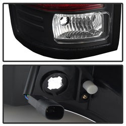 Spyder Auto 5083777 Light Bar LED Tail Lights; Will Only Fit Factory LED Models; Pair; Black; - Truck Part Superstore