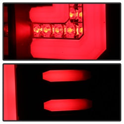Spyder Auto 5083777 Light Bar LED Tail Lights; Will Only Fit Factory LED Models; Pair; Black; - Truck Part Superstore