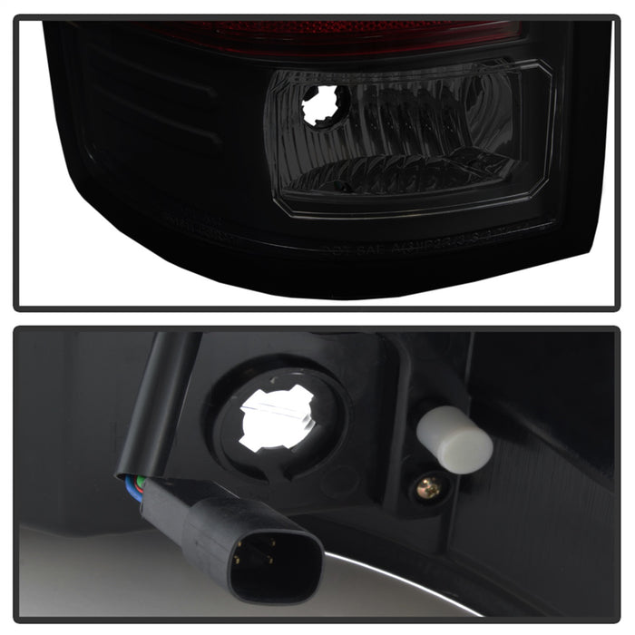 Spyder Auto 5083784 Light Bar LED Tail Lights; Will Only Fit Factory LED Models; Pair; Black Smoke; - Truck Part Superstore