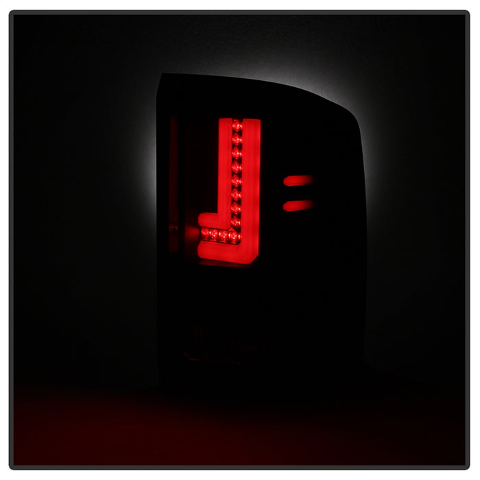 Spyder Auto 5083784 Light Bar LED Tail Lights; Will Only Fit Factory LED Models; Pair; Black Smoke; - Truck Part Superstore