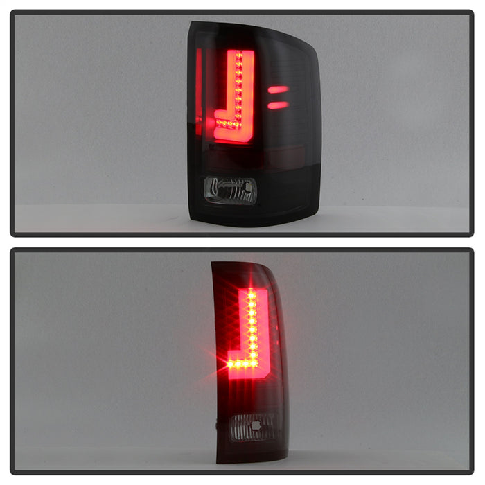 Spyder Auto 5083784 Light Bar LED Tail Lights; Will Only Fit Factory LED Models; Pair; Black Smoke; - Truck Part Superstore