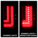 Spyder Auto 5083807 Light Bar LED Tail Lights; Will Only Fit Factory LED Models; Pair; Red Clear; - Truck Part Superstore