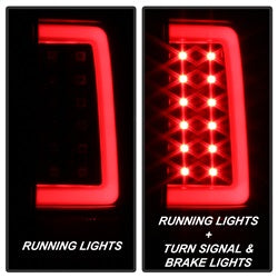 Spyder Auto 5084088 Light Bar LED Tail Lights; Version 3; Black; - Truck Part Superstore
