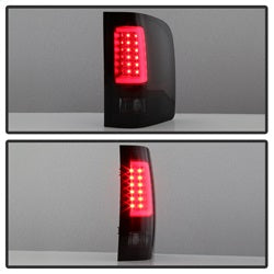 Spyder Auto 5084095 Light Bar LED Tail Lights; Version 3; Black Smoke; - Truck Part Superstore
