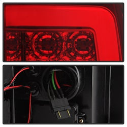 Spyder Auto 5084101 Light Bar LED Tail Lights; Version 3; Red Clear; - Truck Part Superstore
