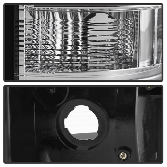 Spyder Auto 5084101 Light Bar LED Tail Lights; Version 3; Red Clear; - Truck Part Superstore