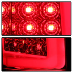 Spyder Auto 5084101 Light Bar LED Tail Lights; Version 3; Red Clear; - Truck Part Superstore