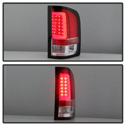 Spyder Auto 5084101 Light Bar LED Tail Lights; Version 3; Red Clear; - Truck Part Superstore