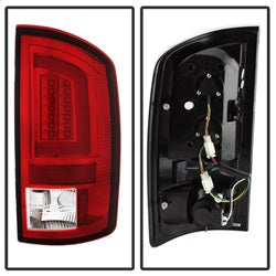 Spyder Auto 5084132 Light Bar LED Tail Lights; Version 3; Red Clear; - Truck Part Superstore