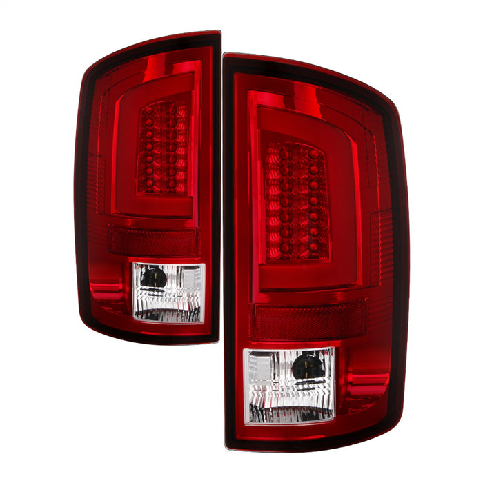 Spyder Auto 5084132 Light Bar LED Tail Lights; Version 3; Red Clear; - Truck Part Superstore