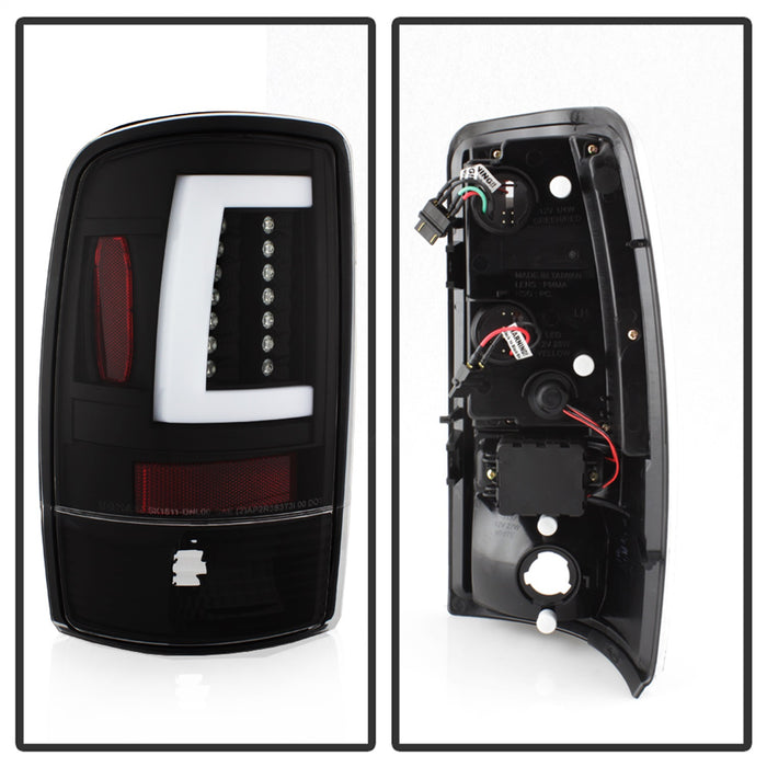 Spyder Auto 5084149 Light Bar LED Tail Lights; Version 2; Lift Gate Style Only; Black; - Truck Part Superstore