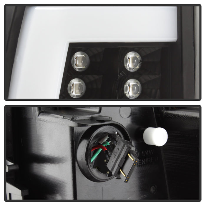Spyder Auto 5084149 Light Bar LED Tail Lights; Version 2; Lift Gate Style Only; Black; - Truck Part Superstore