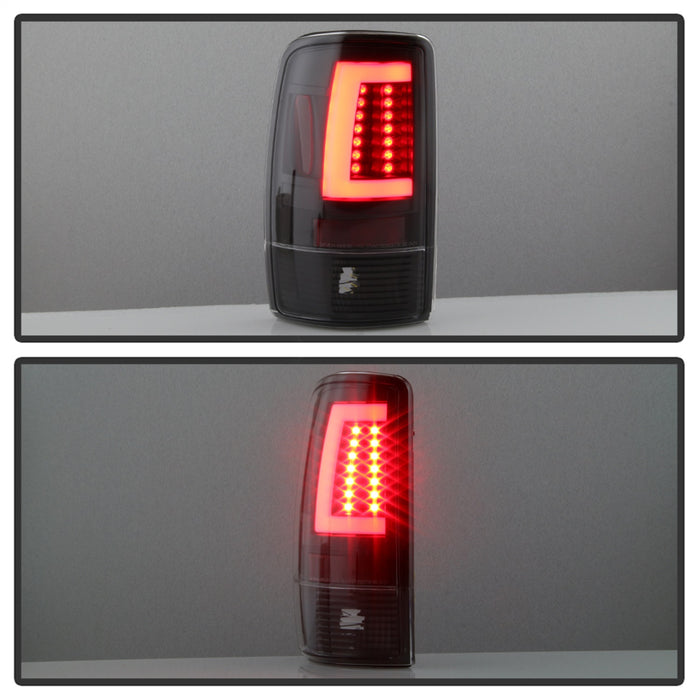 Spyder Auto 5084149 Light Bar LED Tail Lights; Version 2; Lift Gate Style Only; Black; - Truck Part Superstore
