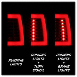 Spyder Auto 5084156 Light Bar LED Tail Lights; Version 2; Lift Gate Style Only; Black Smoke; - Truck Part Superstore