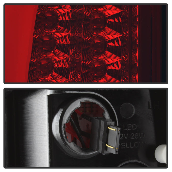 Spyder Auto 5084163 LED Tail Lights; Version 2; Lift Gate Style Only; Light Bar; Red Clear; - Truck Part Superstore