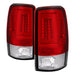 Spyder Auto 5084163 LED Tail Lights; Version 2; Lift Gate Style Only; Light Bar; Red Clear; - Truck Part Superstore