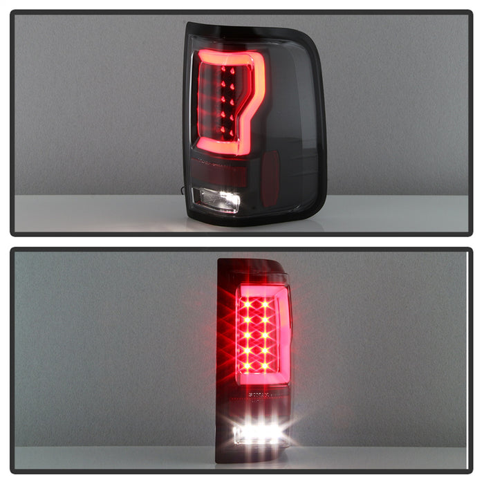 Spyder Auto 5084170 Light Bar LED Tail Lights; Version 2; Black; - Truck Part Superstore
