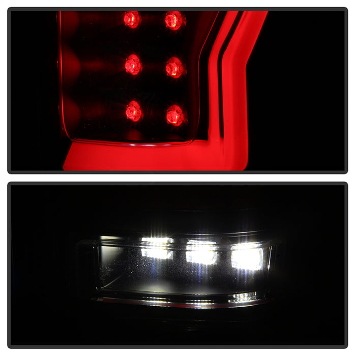 Spyder Auto 5084187 Light Bar LED Tail Lights; Version 2; Black Smoke; - Truck Part Superstore