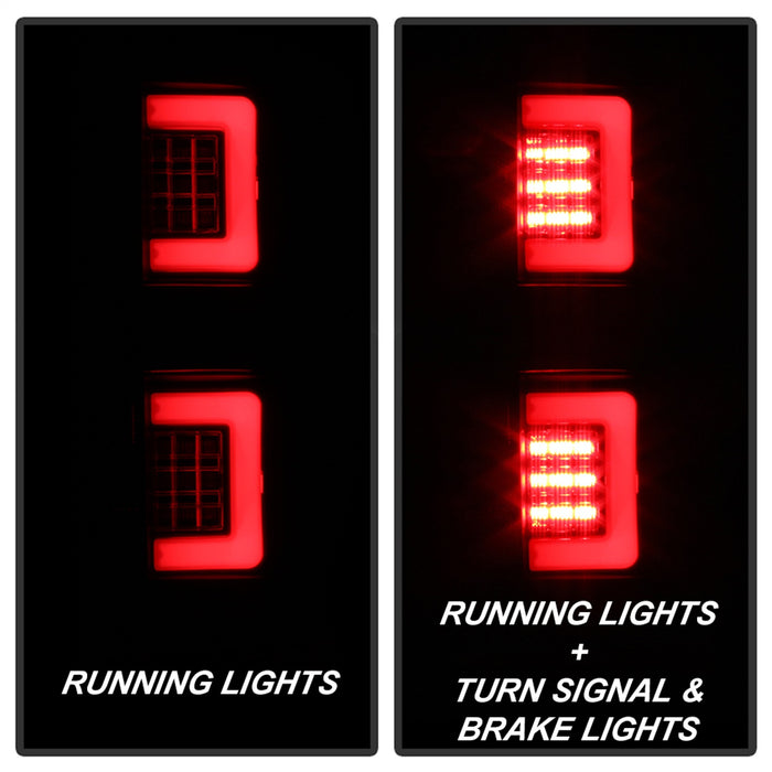 Spyder Auto 5084200 Light Bar LED Tail Lights; Version 2; Black; - Truck Part Superstore