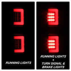 Spyder Auto 5084200 Light Bar LED Tail Lights; Version 2; Black; - Truck Part Superstore