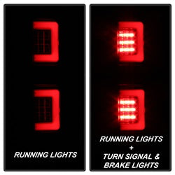 Spyder Auto 5084217 Light Bar LED Tail Lights; Version 2; Black Smoke; - Truck Part Superstore