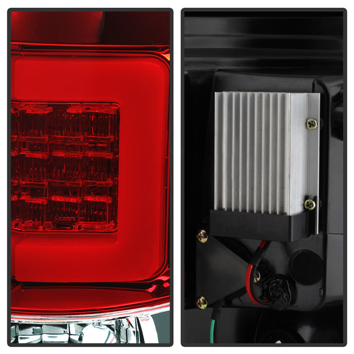 Spyder Auto 5084224 Light Bar LED Tail Lights; Version 2; Red Clear; - Truck Part Superstore