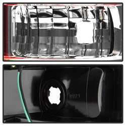 Spyder Auto 5084224 Light Bar LED Tail Lights; Version 2; Red Clear; - Truck Part Superstore
