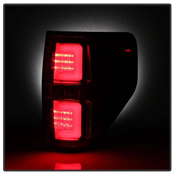 Spyder Auto 5084224 Light Bar LED Tail Lights; Version 2; Red Clear; - Truck Part Superstore