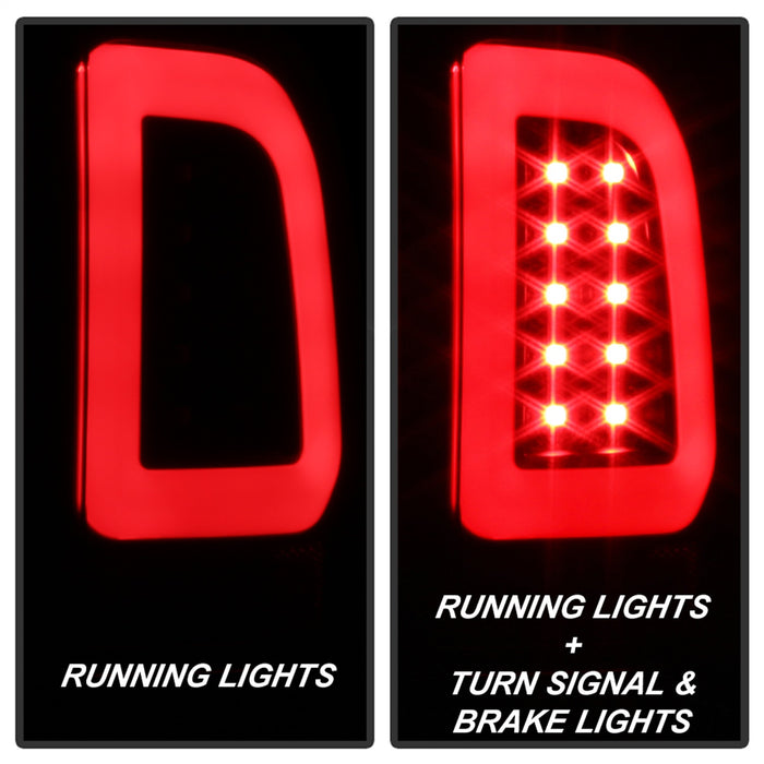 Spyder Auto 5084231 Light Bar LED Tail Lights; Version 3; Black; - Truck Part Superstore
