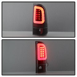Spyder Auto 5084231 Light Bar LED Tail Lights; Version 3; Black; - Truck Part Superstore