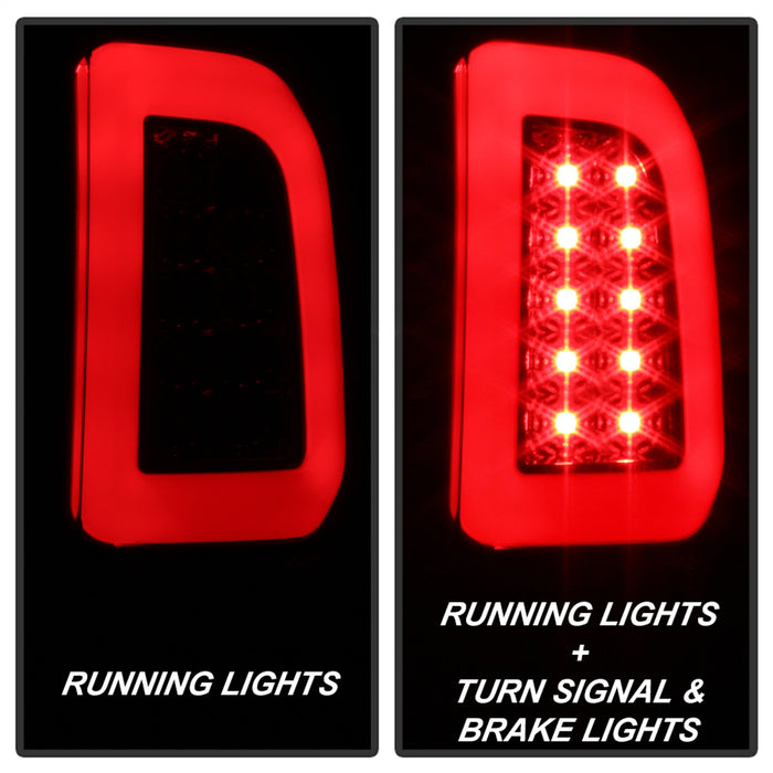 Spyder Auto 5084248 Light Bar LED Tail Lights; Version 3; Black Smoke; - Truck Part Superstore