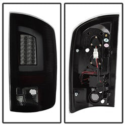 Spyder Auto 5084279 Light Bar LED Tail Lights; Version 3; Black Smoke; - Truck Part Superstore