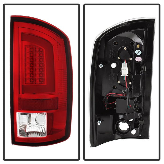 Spyder Auto 5084286 Light Bar LED Tail Lights; Version 3; Red Clear; - Truck Part Superstore